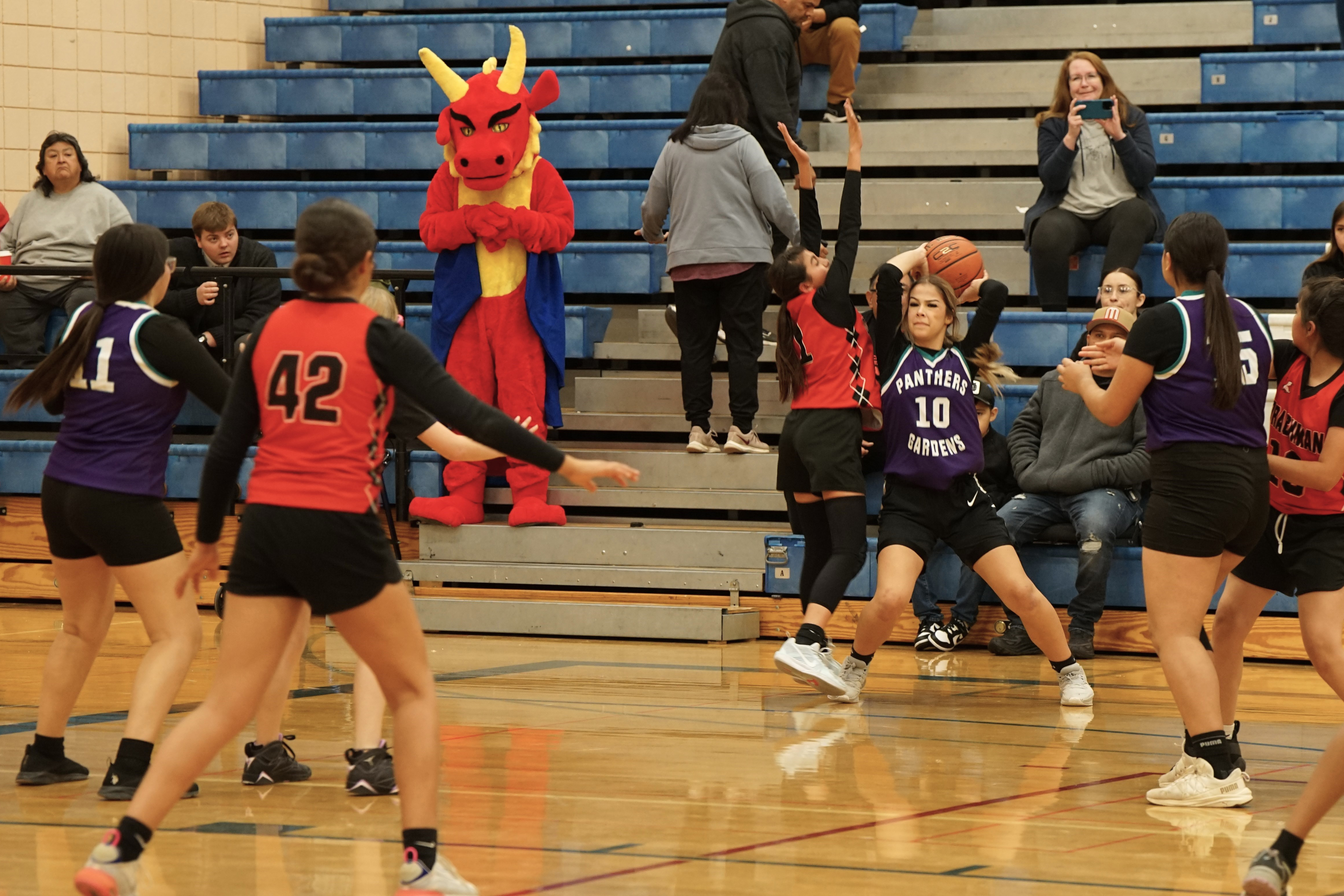 A Pueblo Gardens player gets ready to pass the ball to a teammate